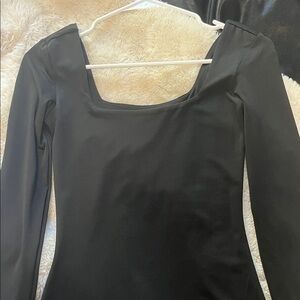 Garage Black Long Sleeve Dress